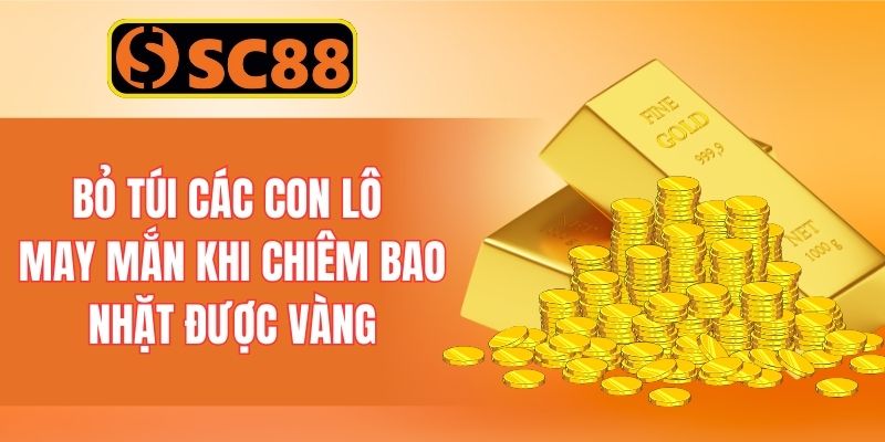 Bỏ túi các con lô may mắn khi chiêm bao nhặt được vàng